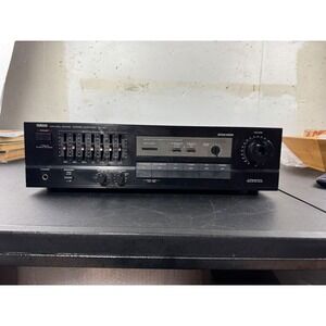 Yamaha AV-50 Natural Sound Stereo Amplifier 7-Band EQ Vintage Black Made Japan
